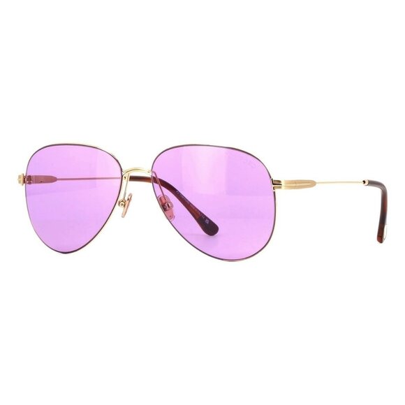 Tom Ford Accessories - A0638Z New TOM FORD Porscha Gold Aviator FT0993/S 28Y Sunglasses Women